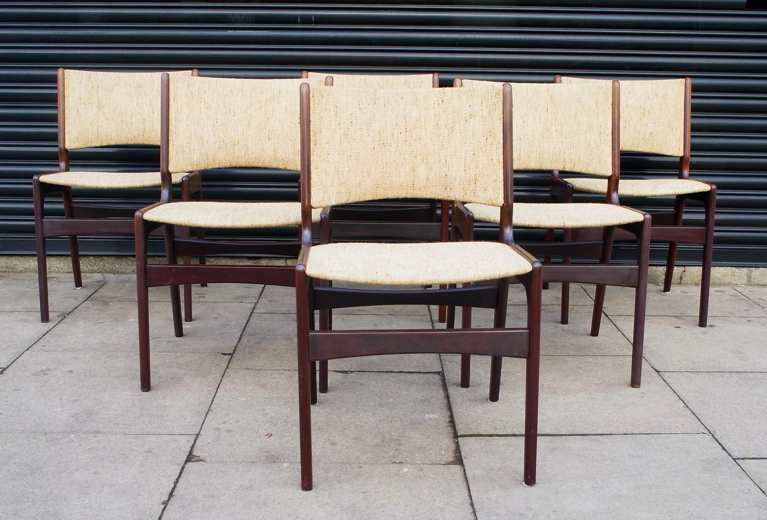1960s Erik Buch 'Model 89' Teak Danish Dining Chairs  3