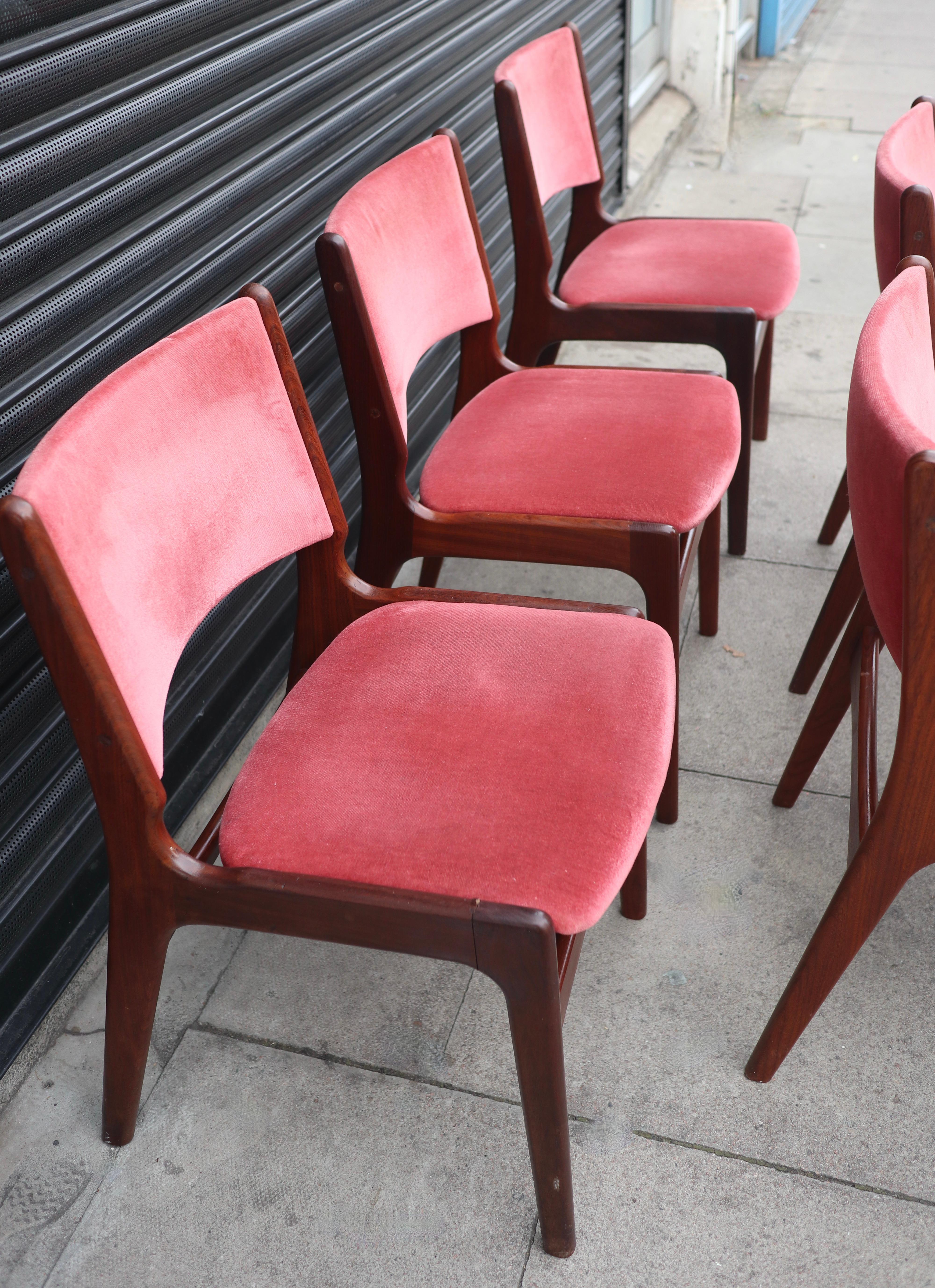 Six 1960s Erik Buch 'Model 89' Teak Danish Dining Chairs  For Sale 4