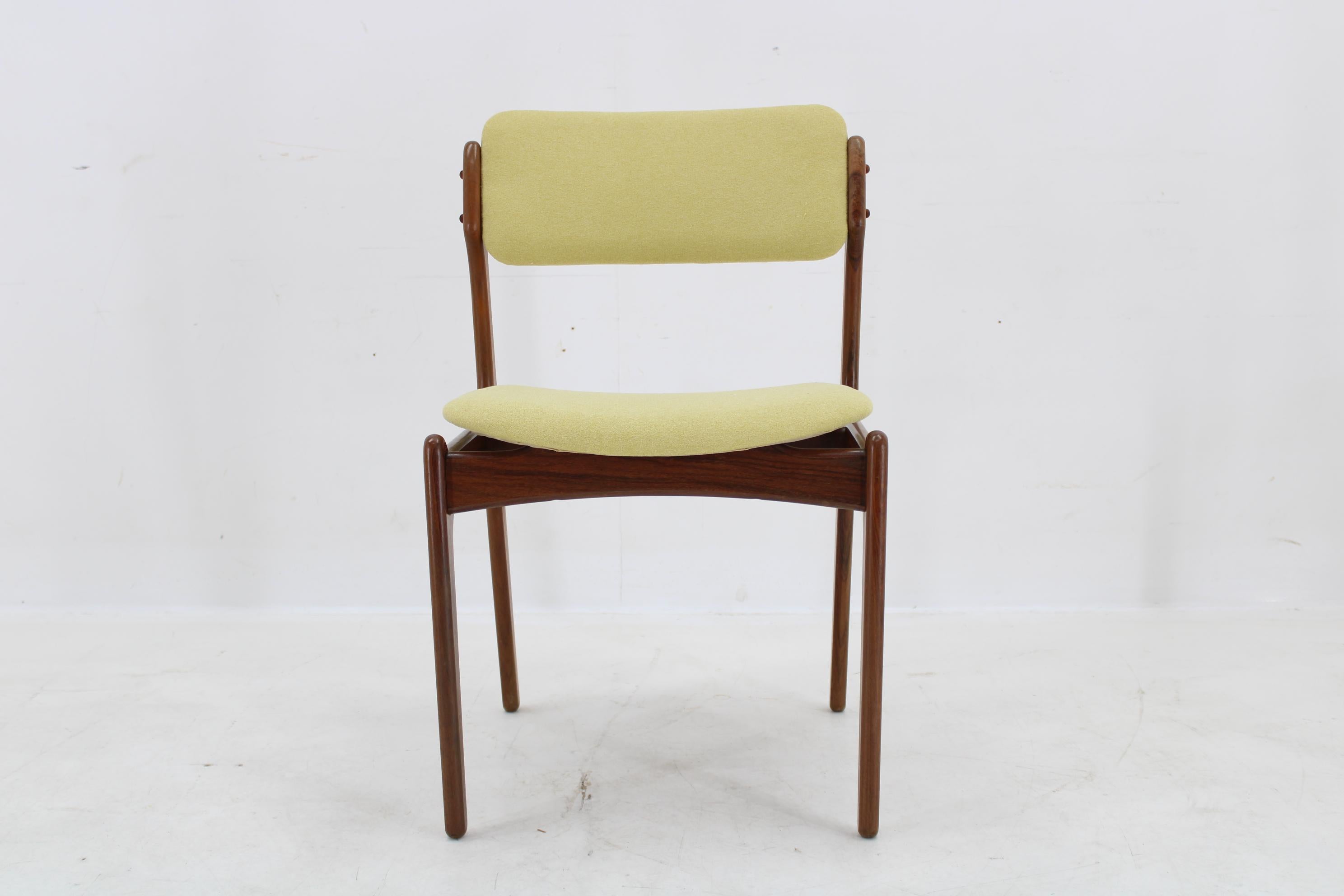 1960s Erik Buch Set of Six Restored Teak Dining Chairs, Denmark en vente 5