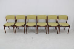 1960s Erik Buch Set of Six Restored Teak Dining Chairs, Denmark