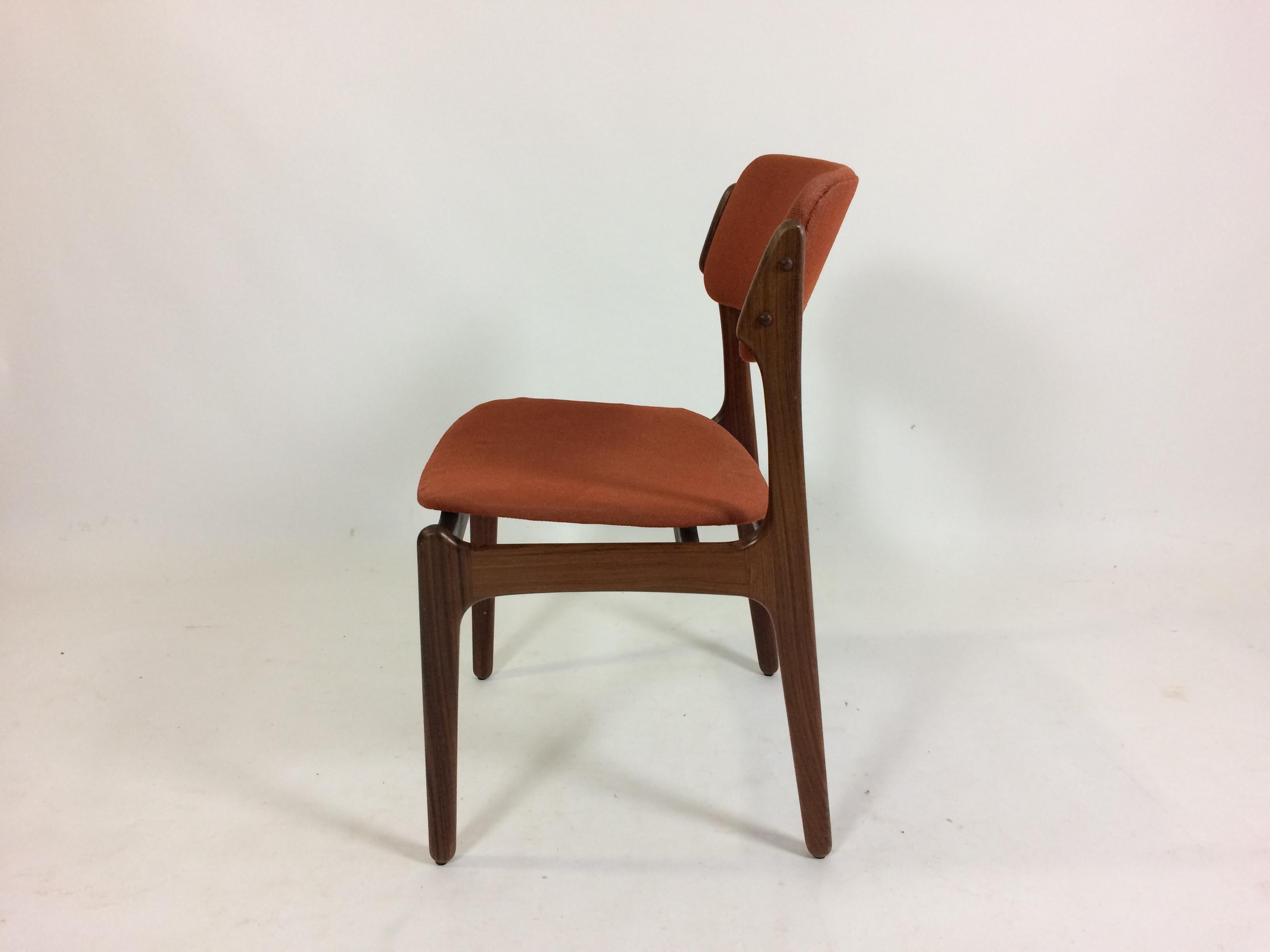 Danish 1960s Erik Buch Set of Six Rosewood Dining Chairs by Oddense Maskinsnedkeri For Sale