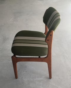 1960s Erik Buch Teak Dining Chairs, Inc. Reupholstery