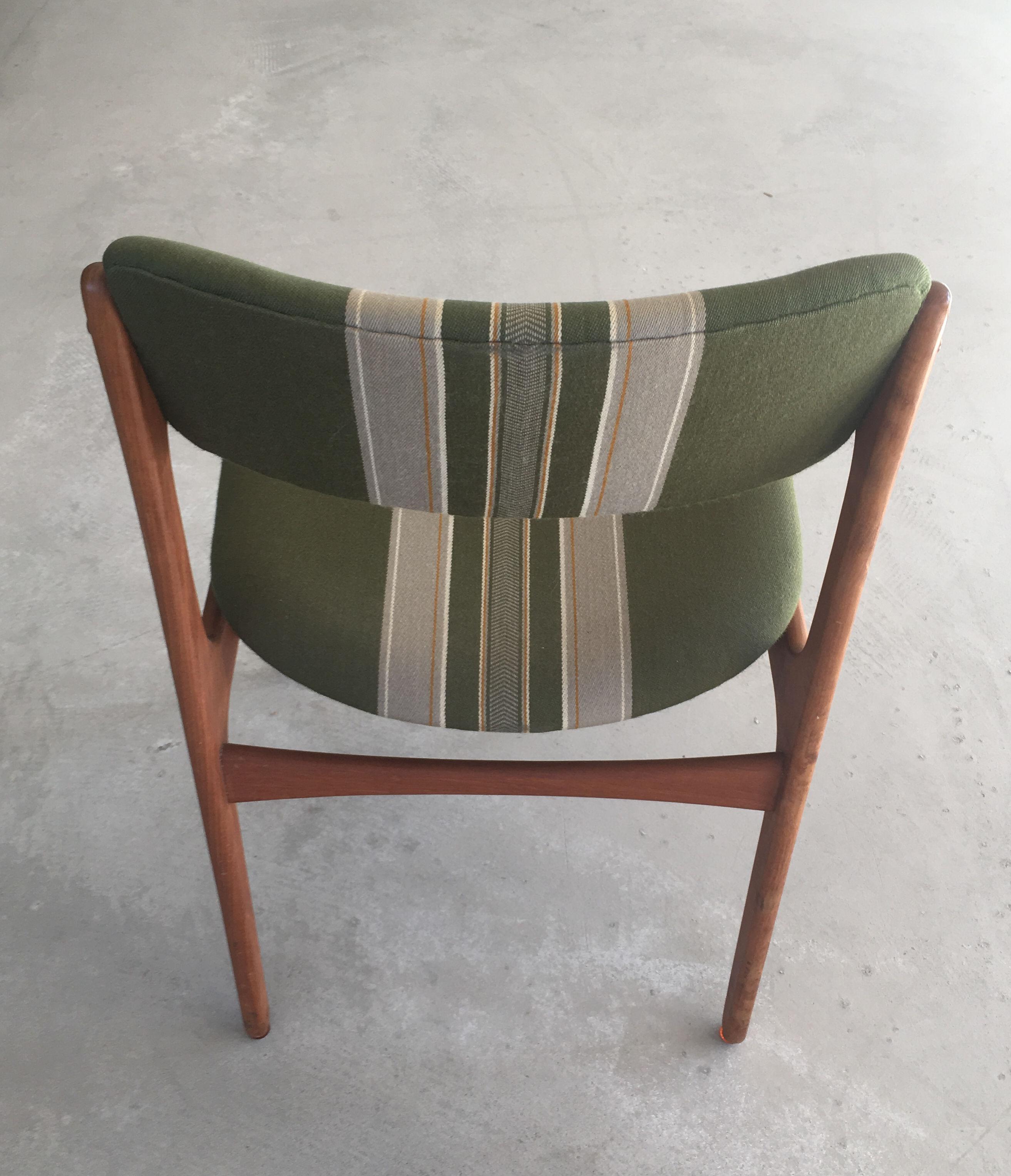 Scandinavian Modern 1960s Erik Buch Teak Dining Chairs, Inc. Reupholstery For Sale
