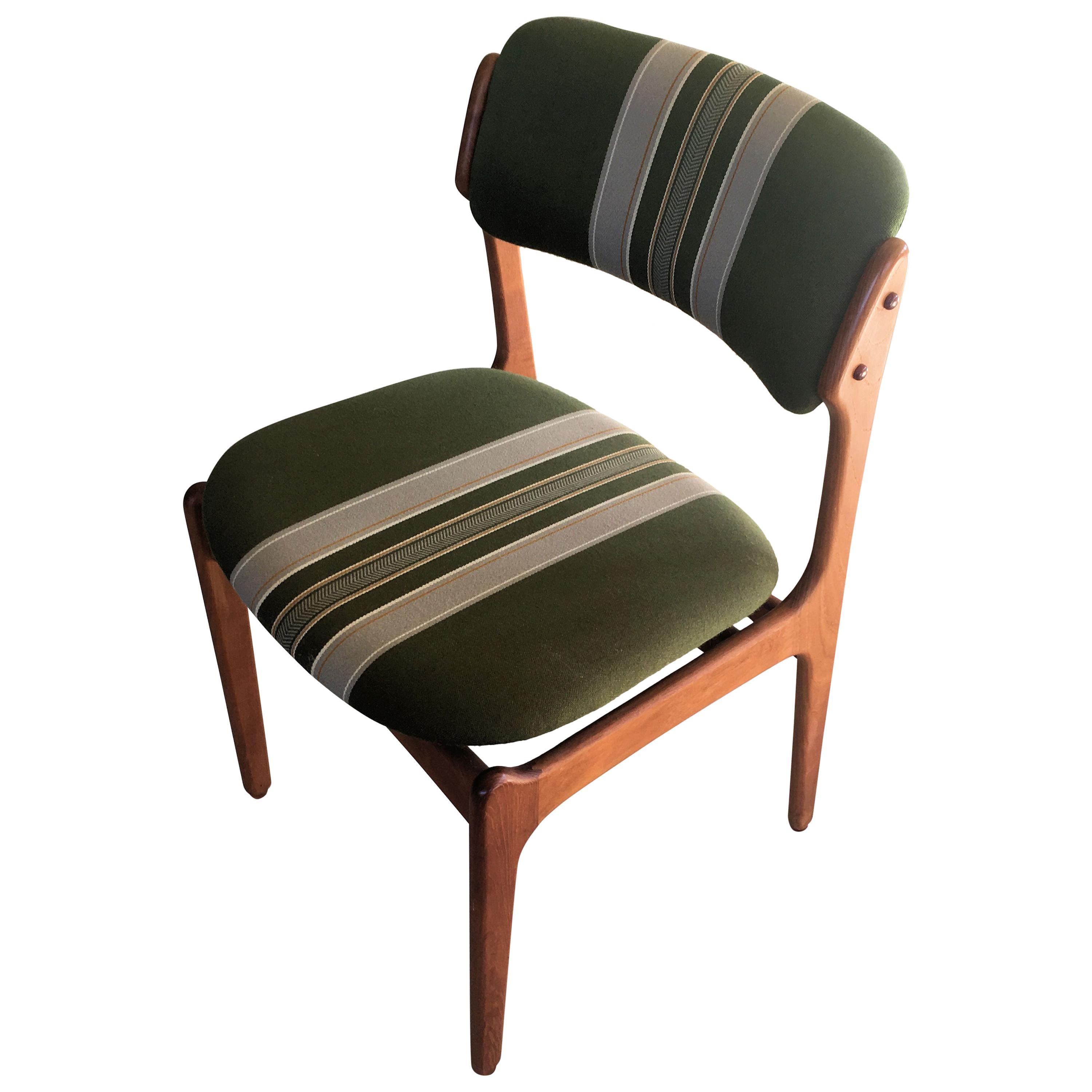 1960s Erik Buch Teak Dining Chairs, Inc. Reupholstery