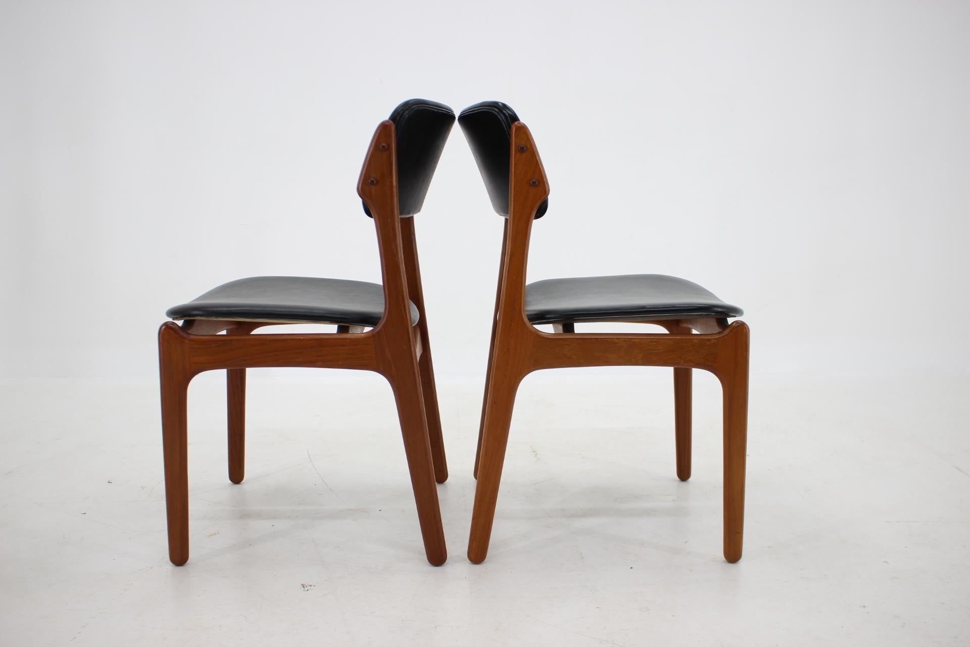 Danish 1960s Erik Buch Teak Dining Chairs, Set of 6