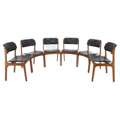 1960s Erik Buch Teak Dining Chairs, Set of 6