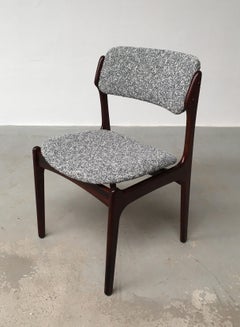 1960s Erik Buch Twelve Restored Rosewood Dining Chairs Reupholstery Included
