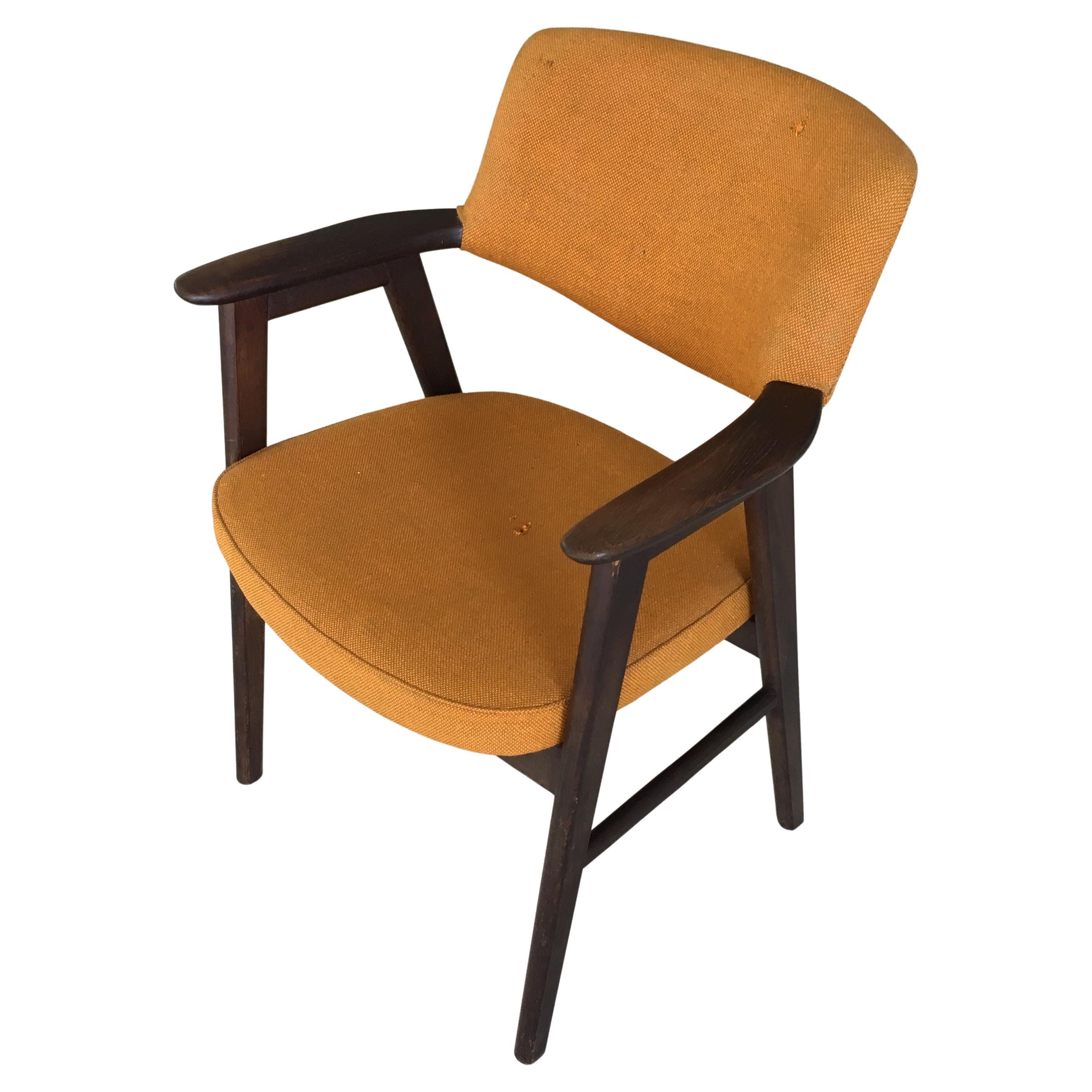 1960s Erik Kirkegaard Fully Restored Customizable Danish Armchair in Tanned Oak