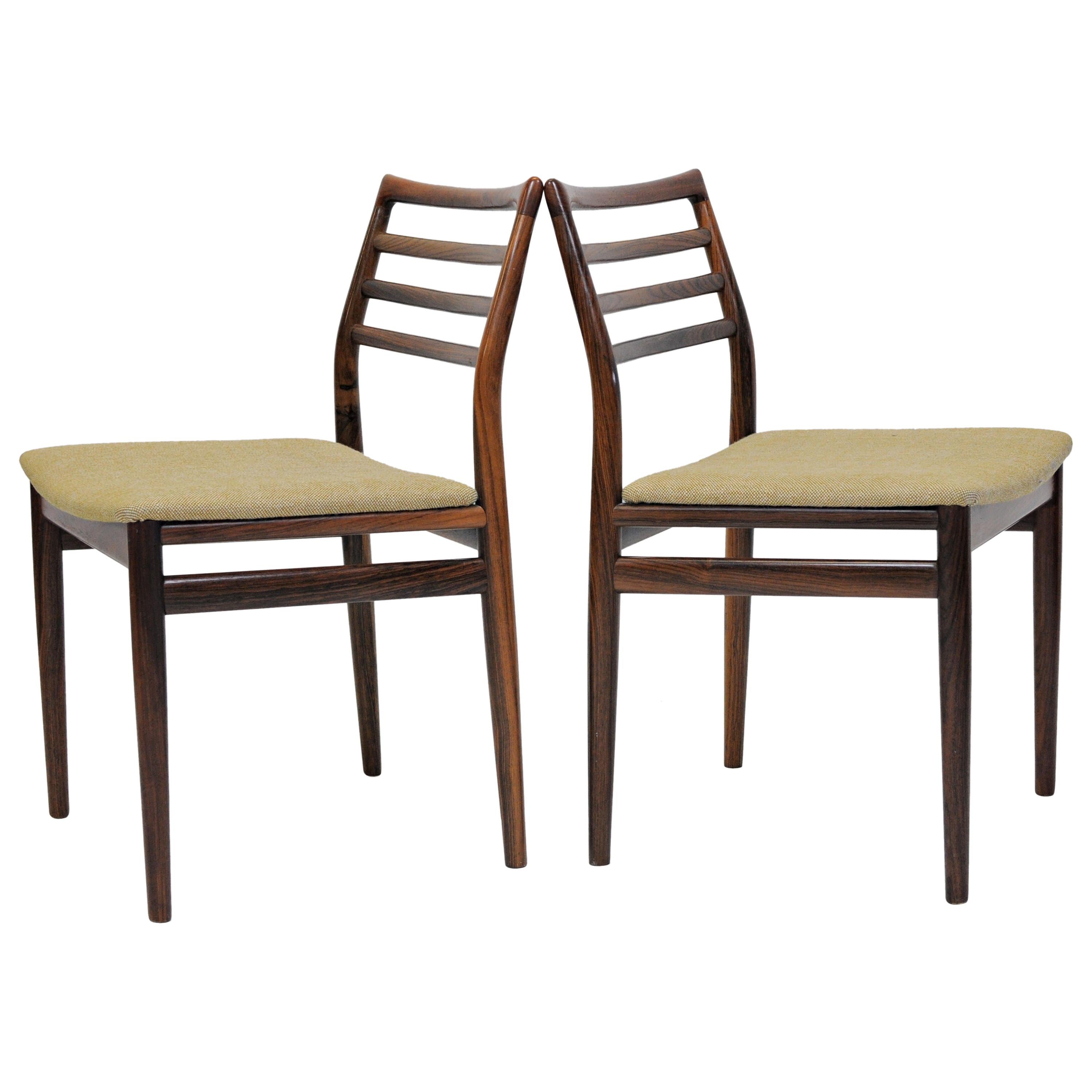 1960s Erling Torvits Refinished Rosewood Dining Chairs by Soro Mobelfabrik