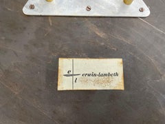 1960s Erwin Lambeth Walnut Tri-Leg Table