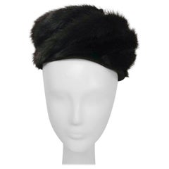 1960s Espresso Dark Brown Mink Hat