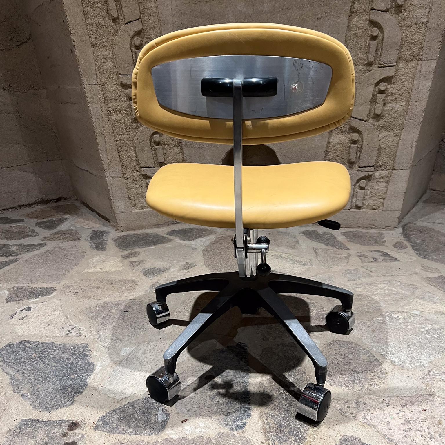 1960s EST Modern Office Leather Task Chair Grafton, WI For Sale 2