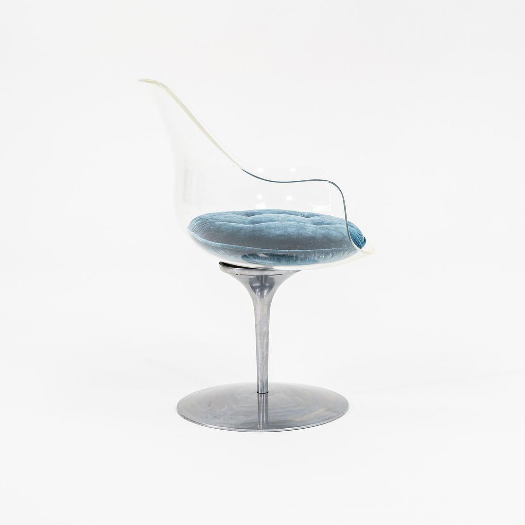 Silla de comedor/brazos Estelle & Erwine Laverne Champán de los años 60 para Formes Nouvelles Moderno en venta