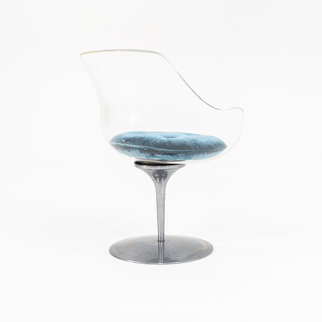 Silla de comedor/brazos Estelle & Erwine Laverne Champán de los años 60 para Formes Nouvelles Italiano en venta