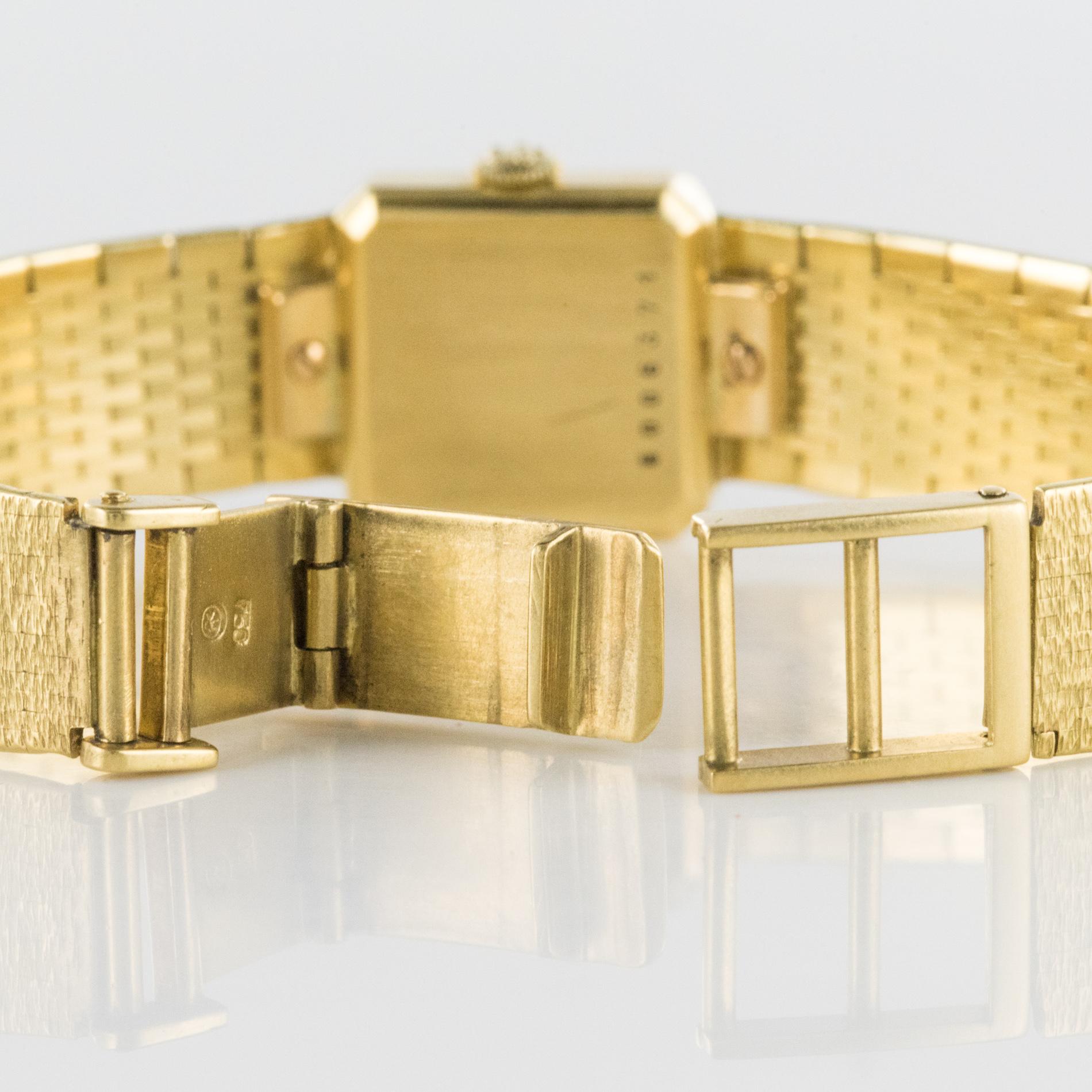 Montre rtro Eterna en or jaune 18 carats pour femmes des annes 1960 en vente 7