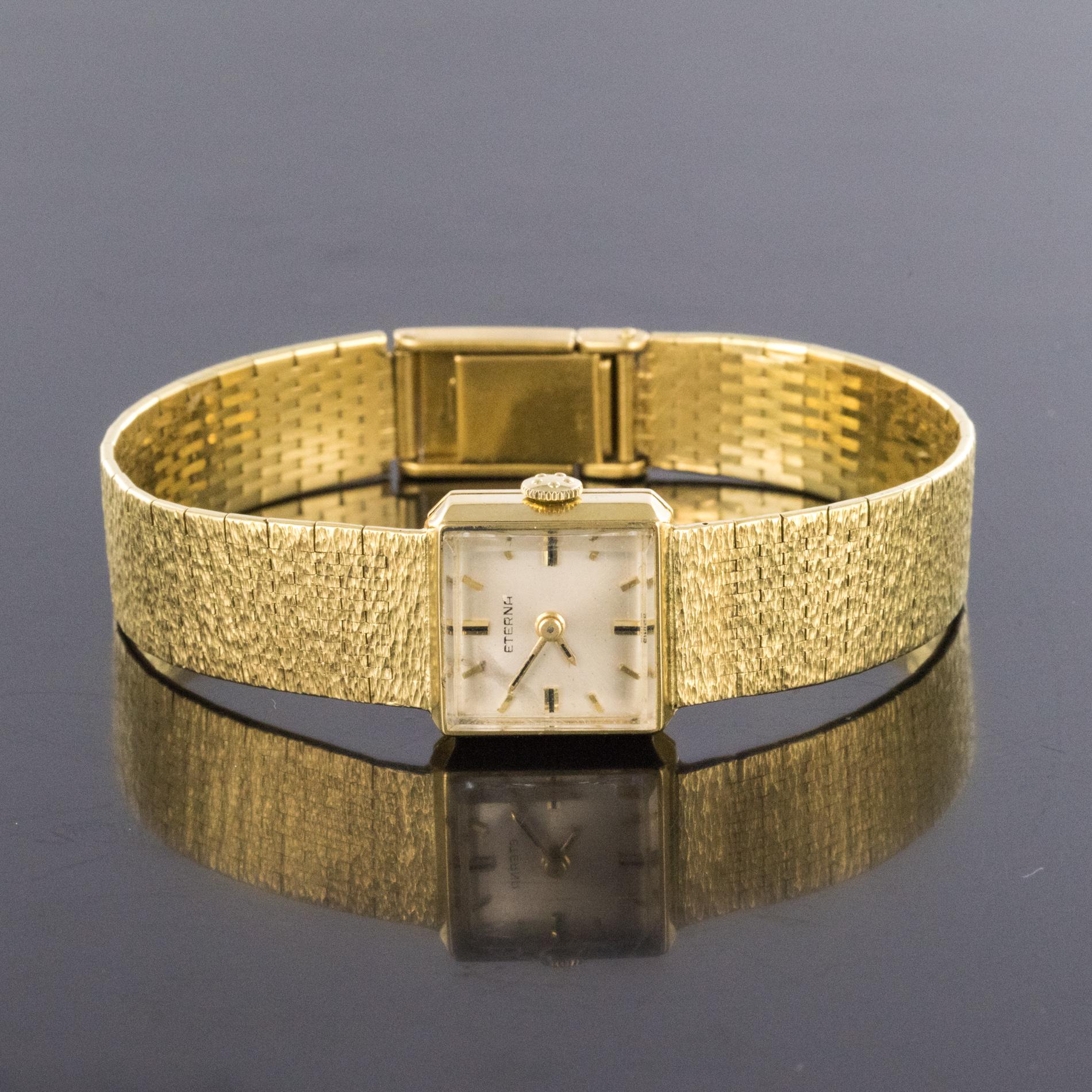 18 karat gold watch for women