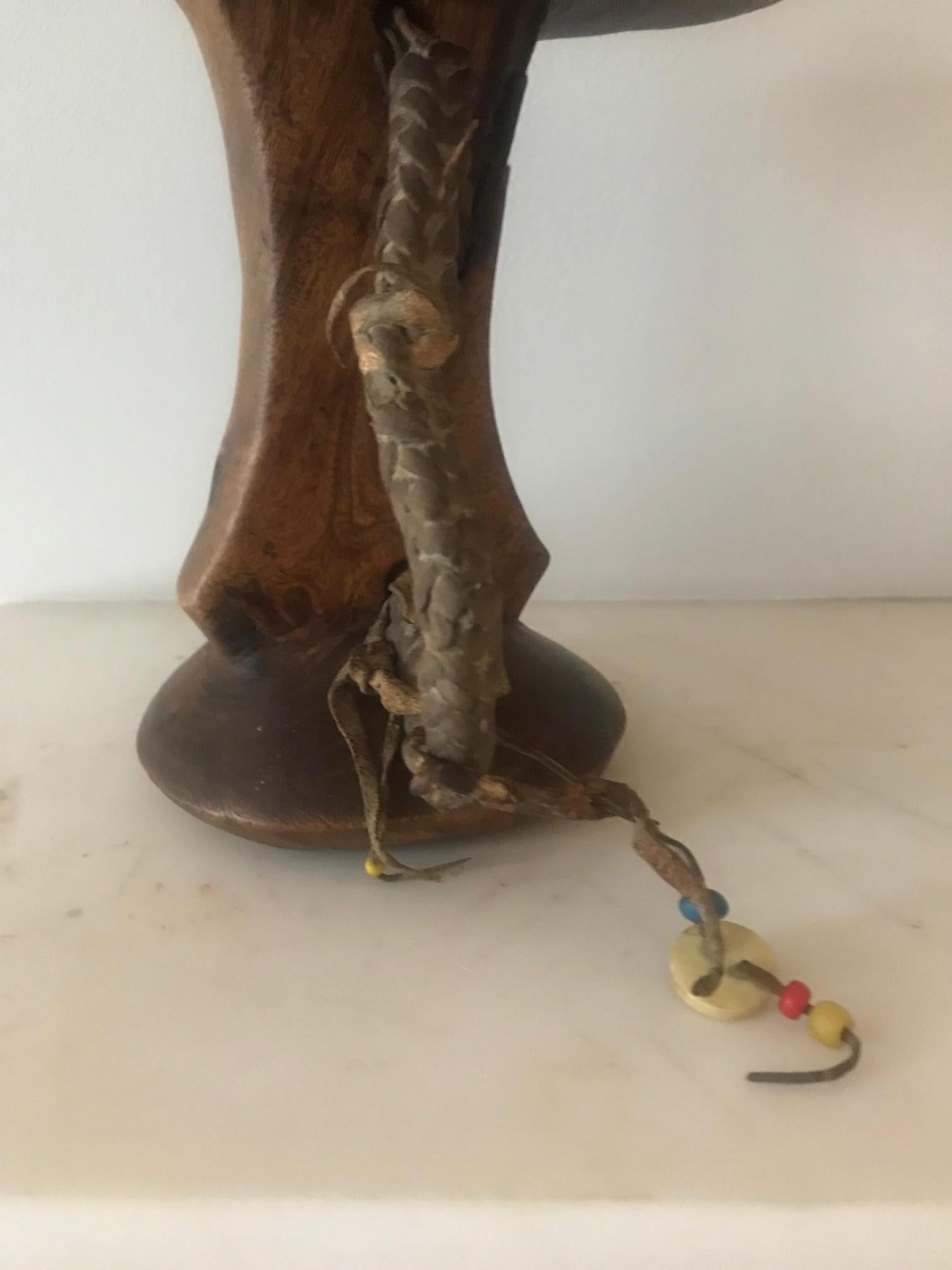 1960s Ethiopian Headrest In Fair Condition For Sale In London, GB