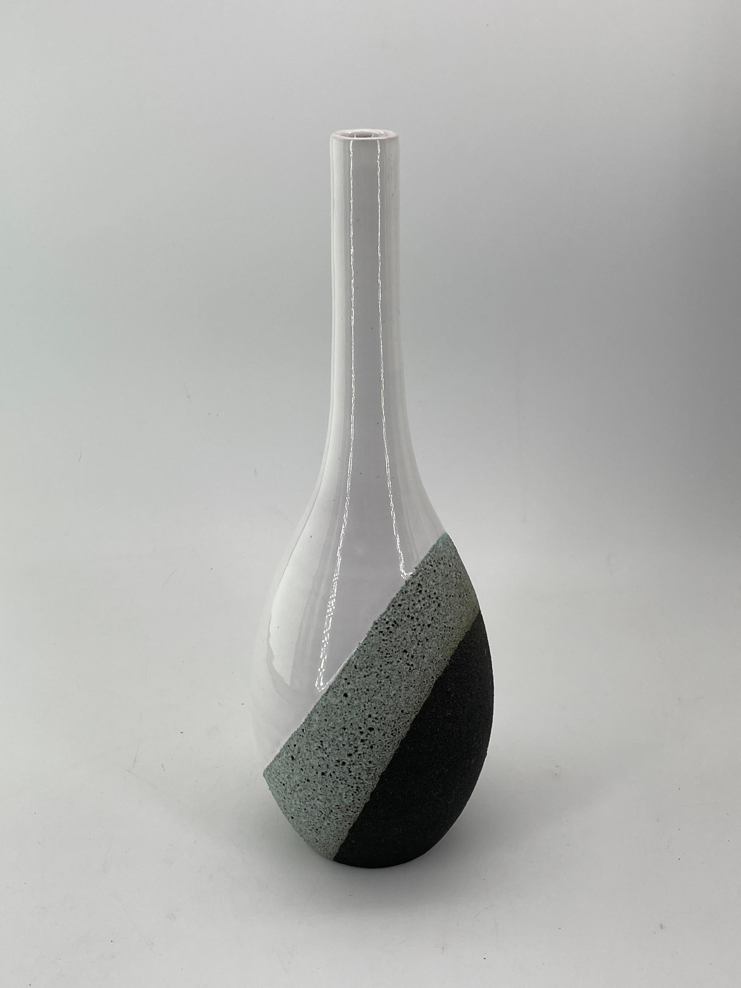 1960 Ettore Sottsass Vaso in ceramica con smalto vulcanico Raymor Bitossi Italia Memphis in vendita 2