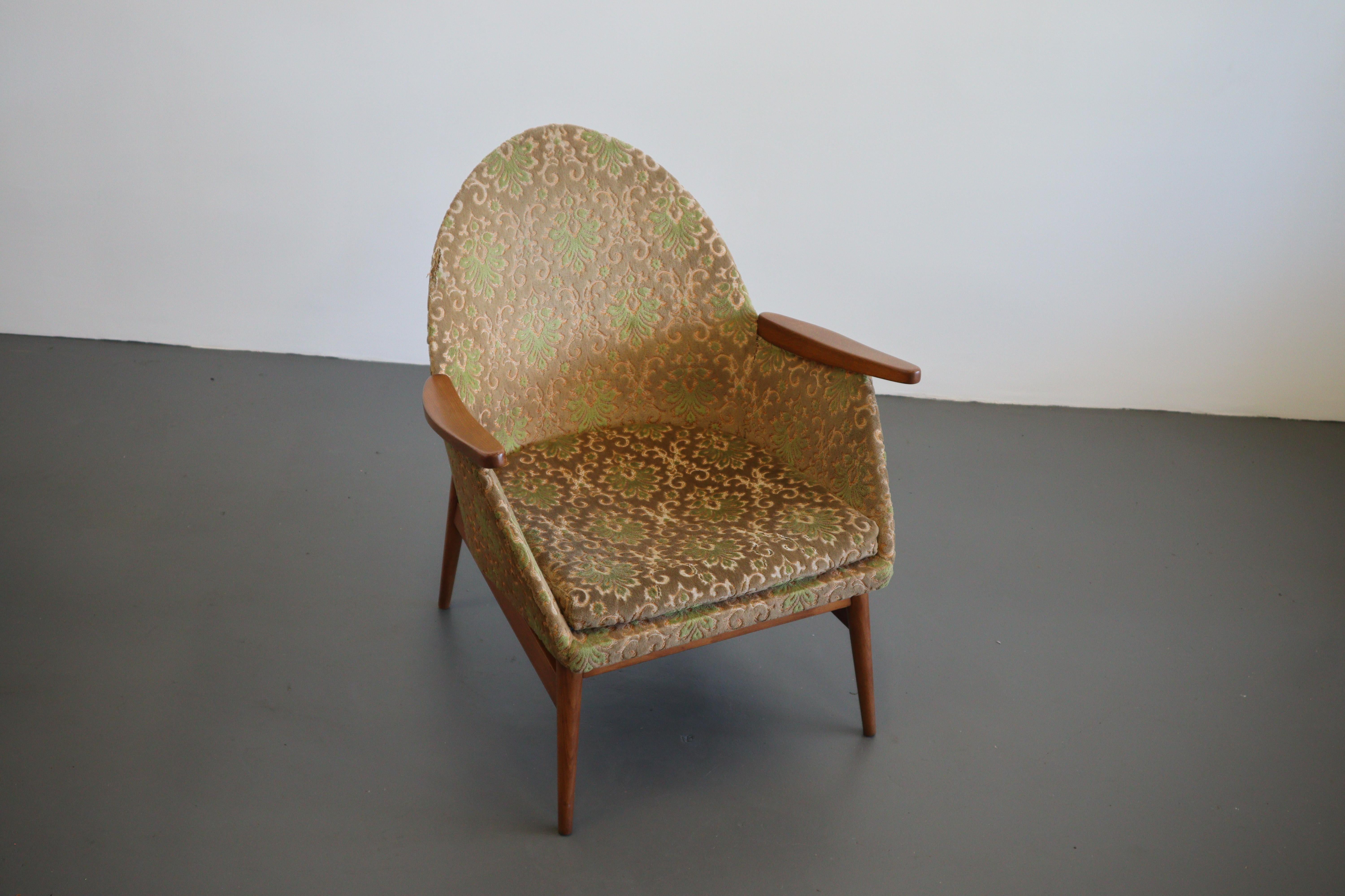 Mid-Century Modern 1960's European Arm Lounge Chairs