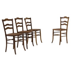 1960s European Bentwood Dining Chairs, Set of Four