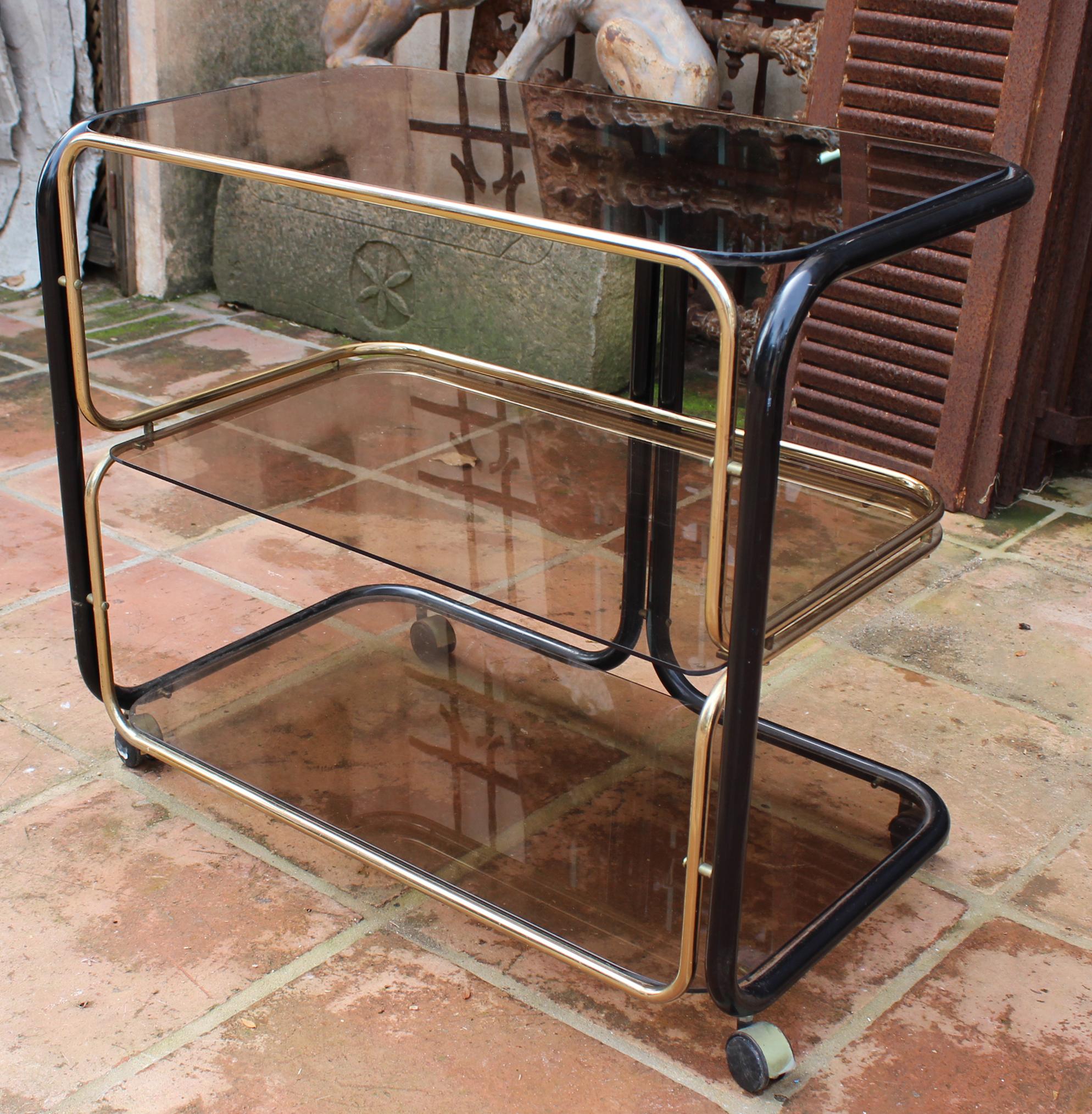 metal drinks trolley