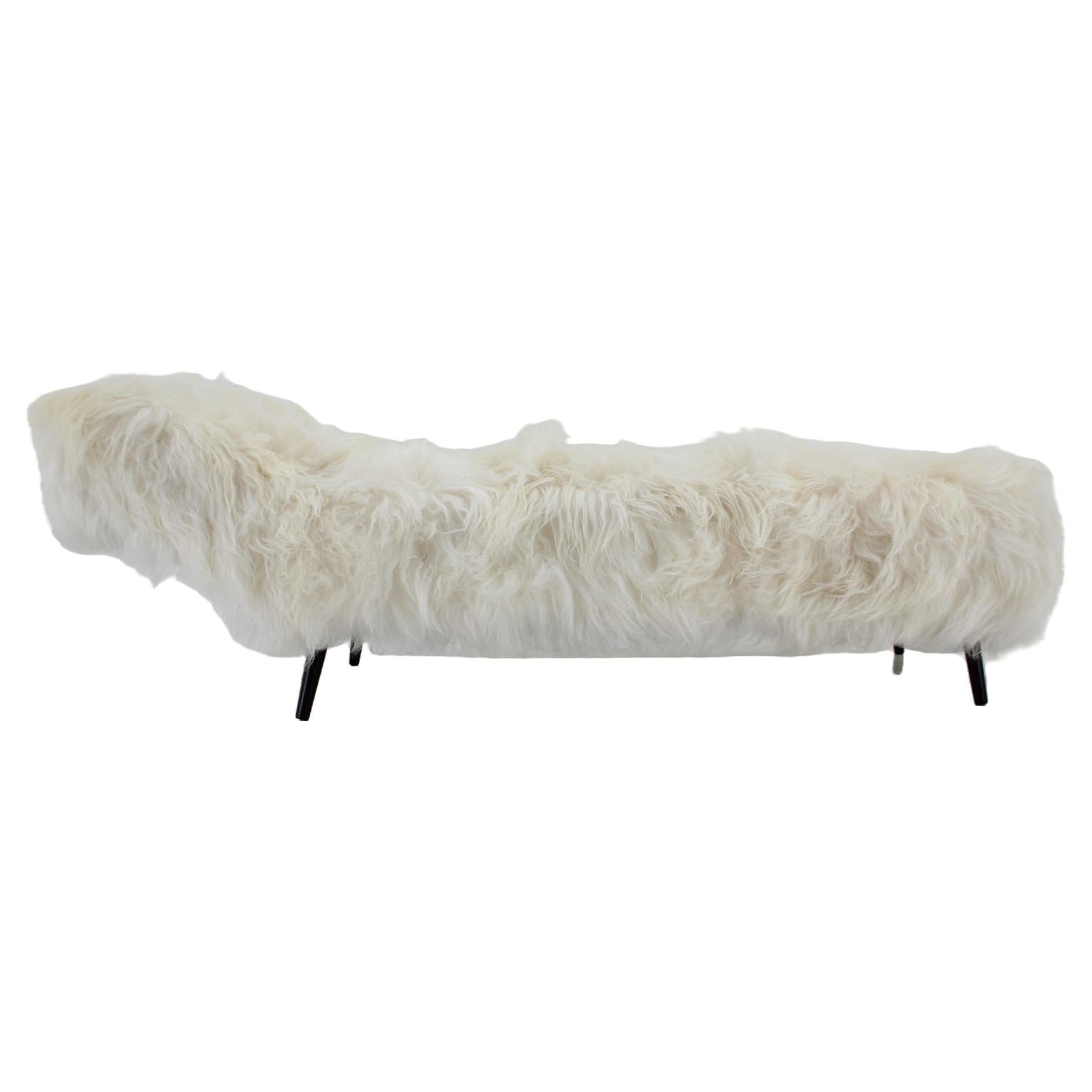 1960s Exclusive Daybed in Sheep Skin 