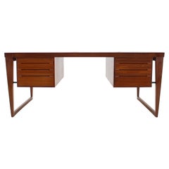 1960s Executive Teak Desk by Kai Kristiansen, Denmark 1960s Executive Teak Desk by Kai Kristiansen, Denmark