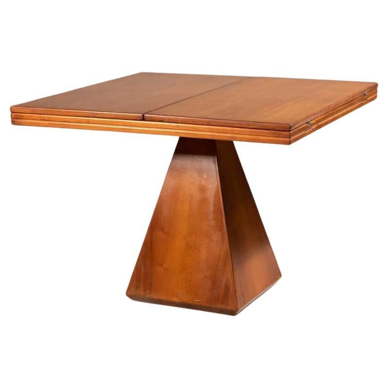 1960s Extendable Chelsea Table by Vittorio Introini With Pyramid Leg