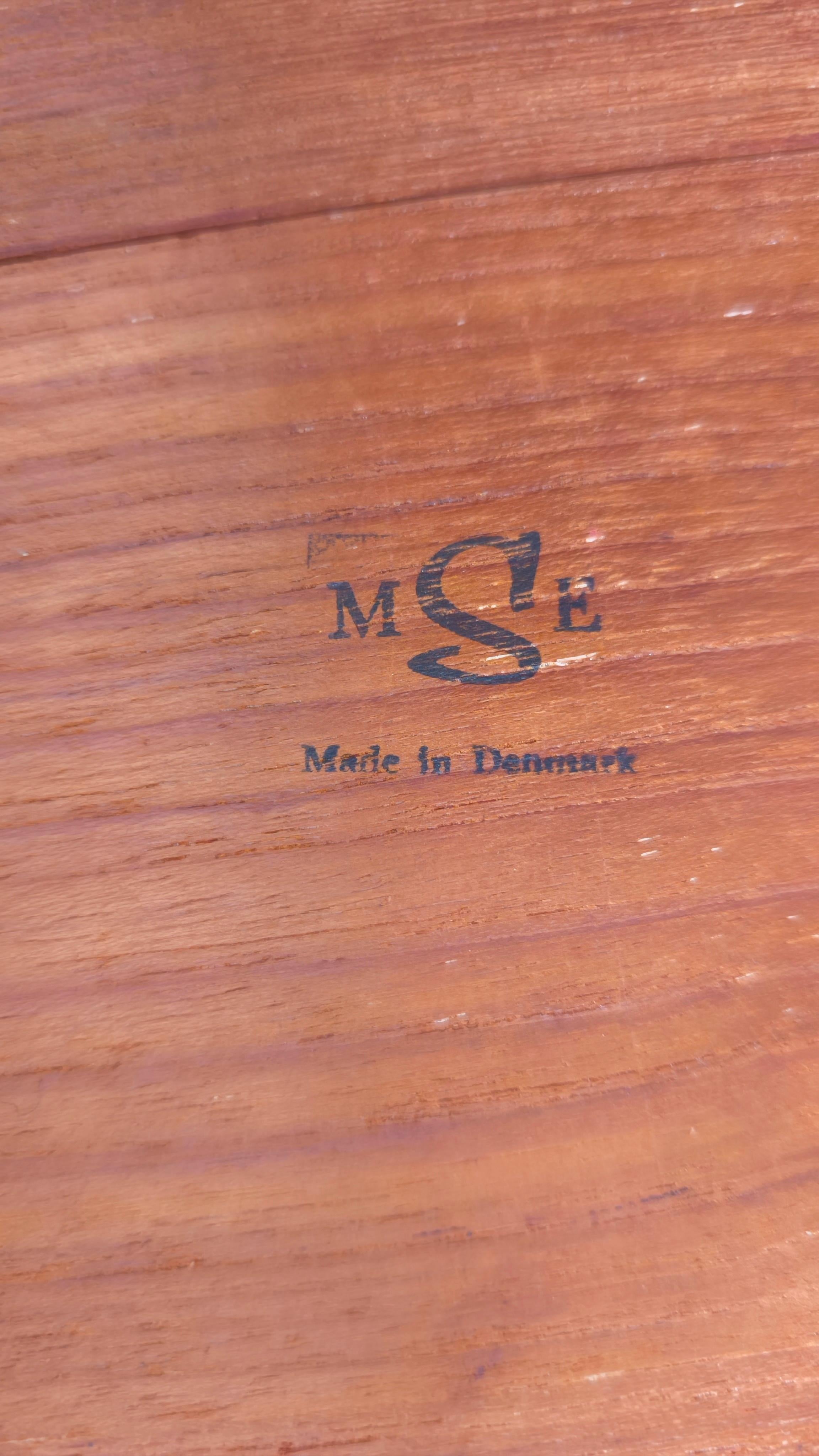 Tavolo da pranzo allungabile in teak degli anni '60, 2 foglie, design danese Johannes Andersen in vendita 8