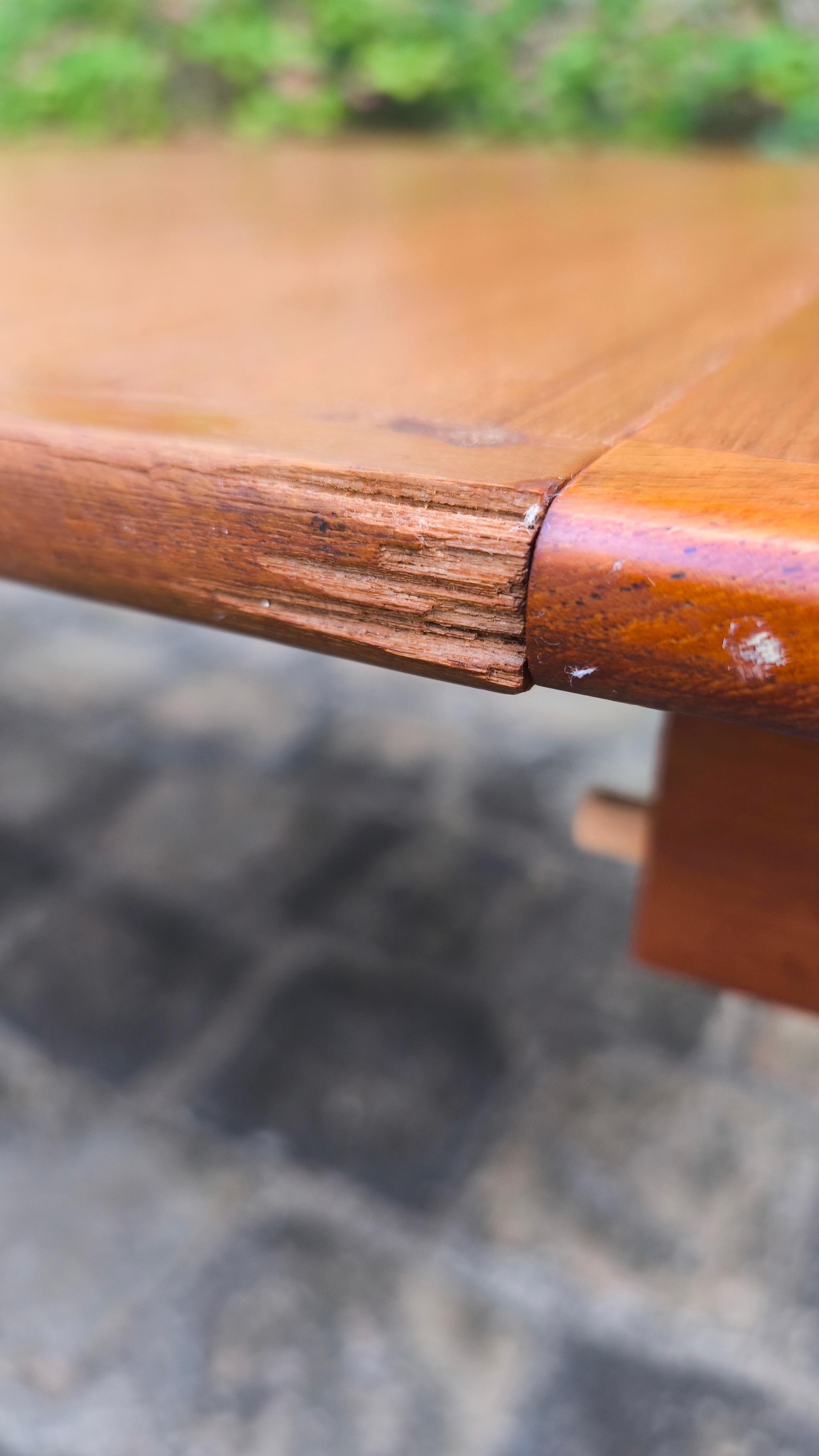 Tavolo da pranzo allungabile in teak degli anni '60, 2 foglie, design danese Johannes Andersen in vendita 11