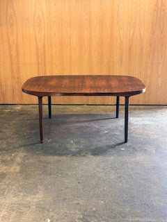 1960s Extending Dining Table by Harry Østergaard for Randers Møbelfabrik in rose