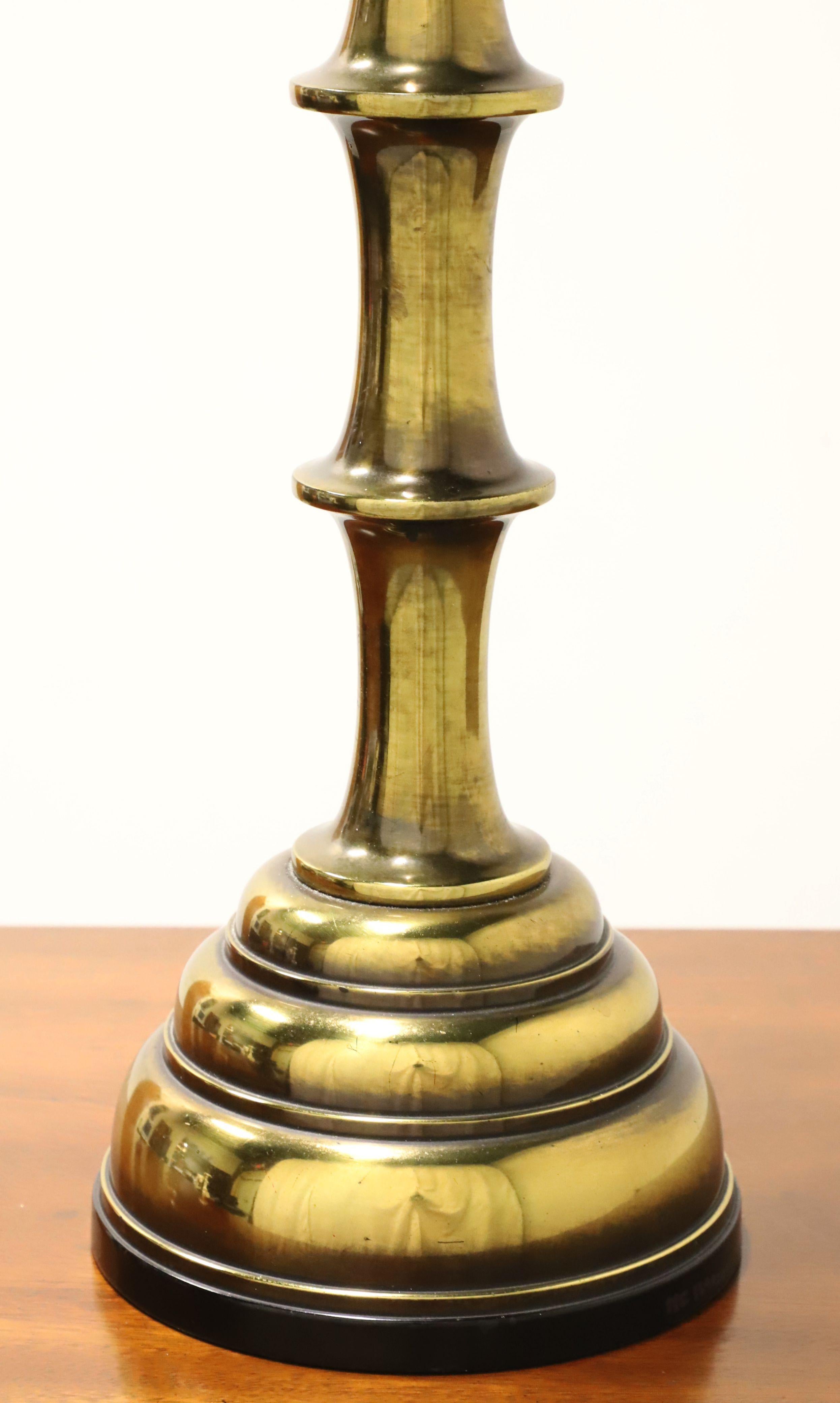 1960's Extra Large Faux Bamboo Brass Table Lamp For Sale 3