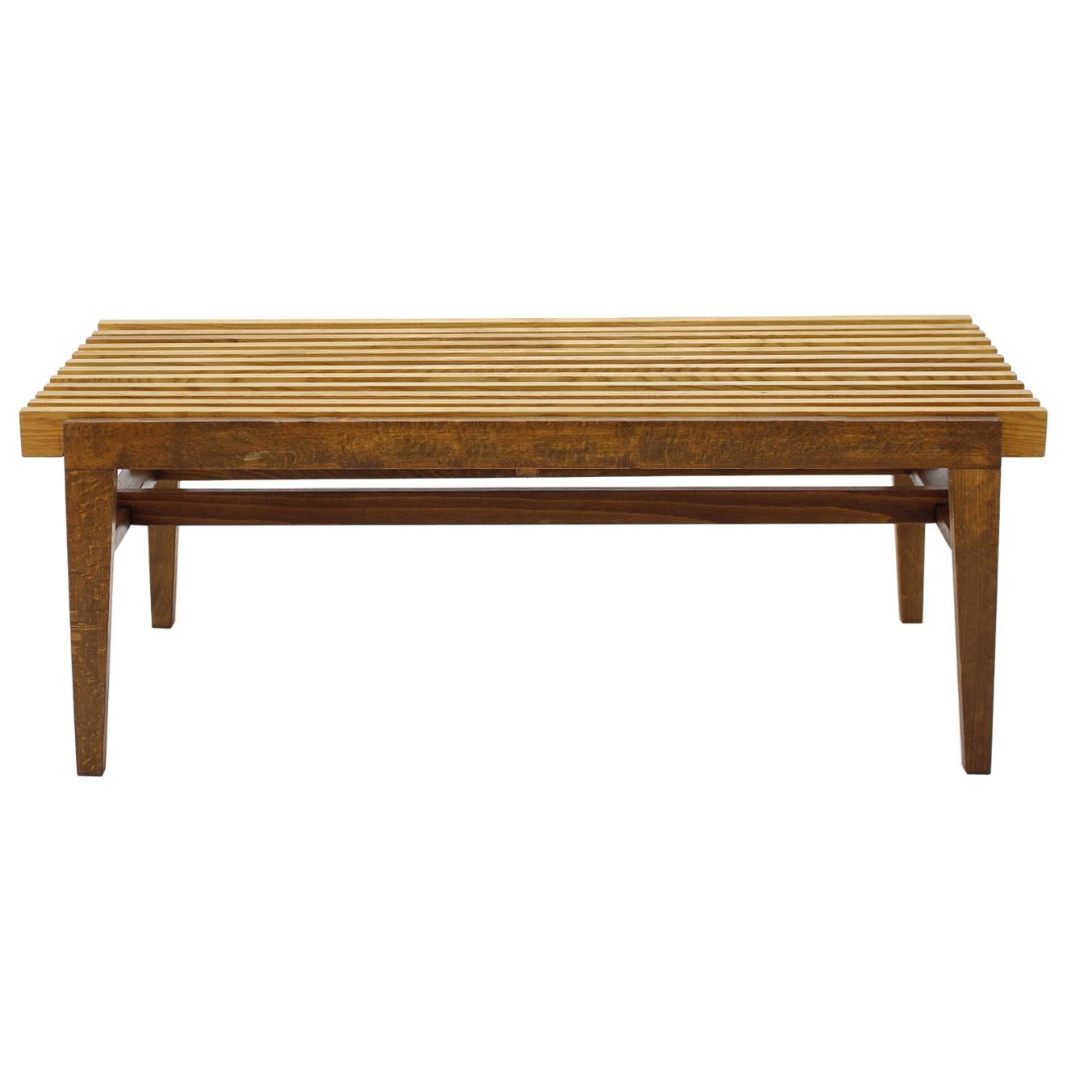 1960s F. Mezulanik Flower Bench Stand, Czechoslovakia