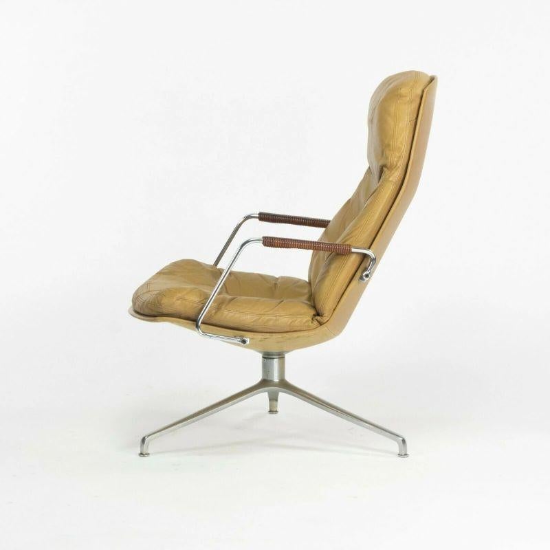 Milieu du XXe siècle Chaise longue Fabricius et Kastholm Kill International FK86 des années 1960 en cuir fauve en vente