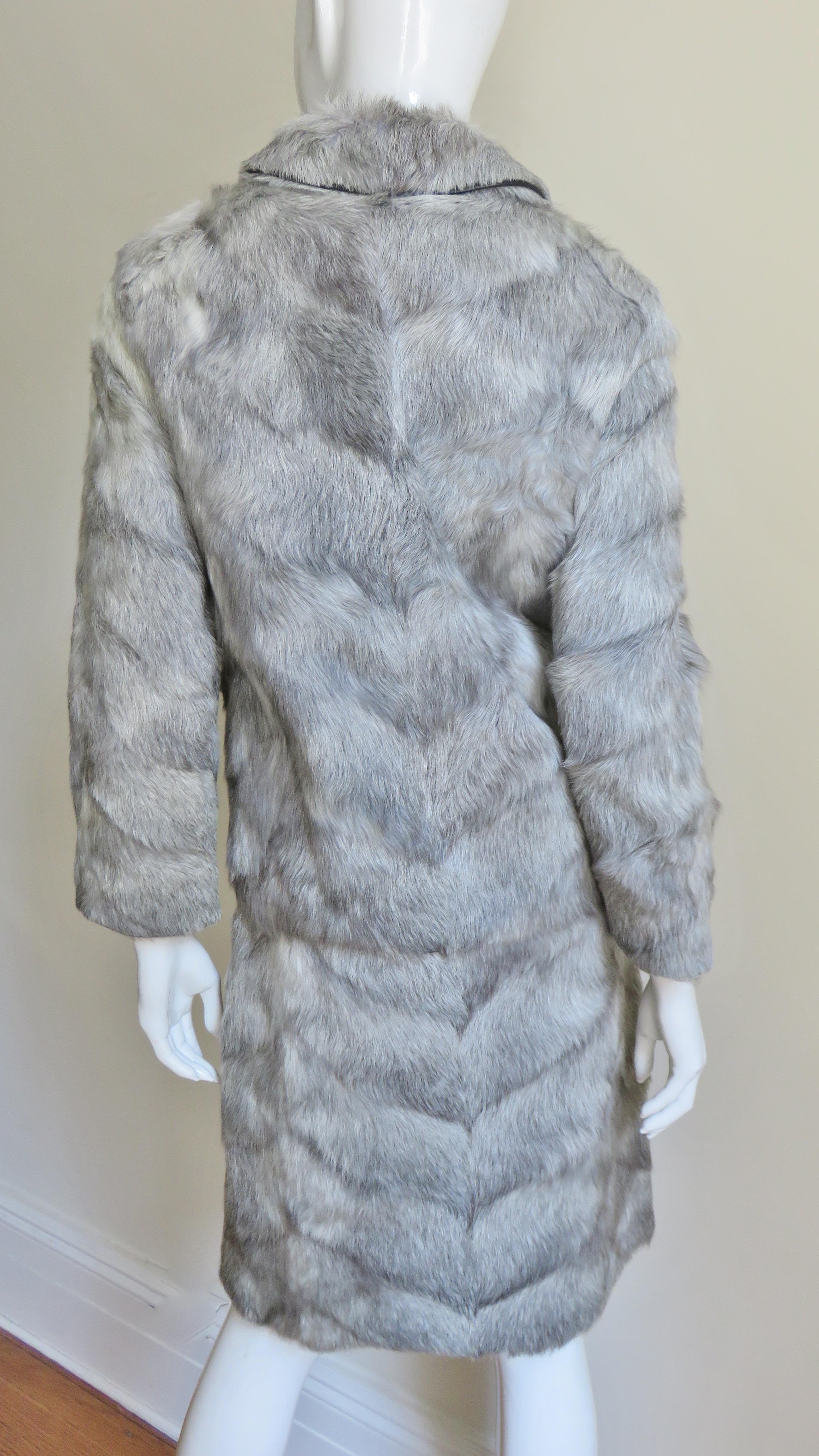 1960s Designer Fur Dress and Jacket For Sale 7