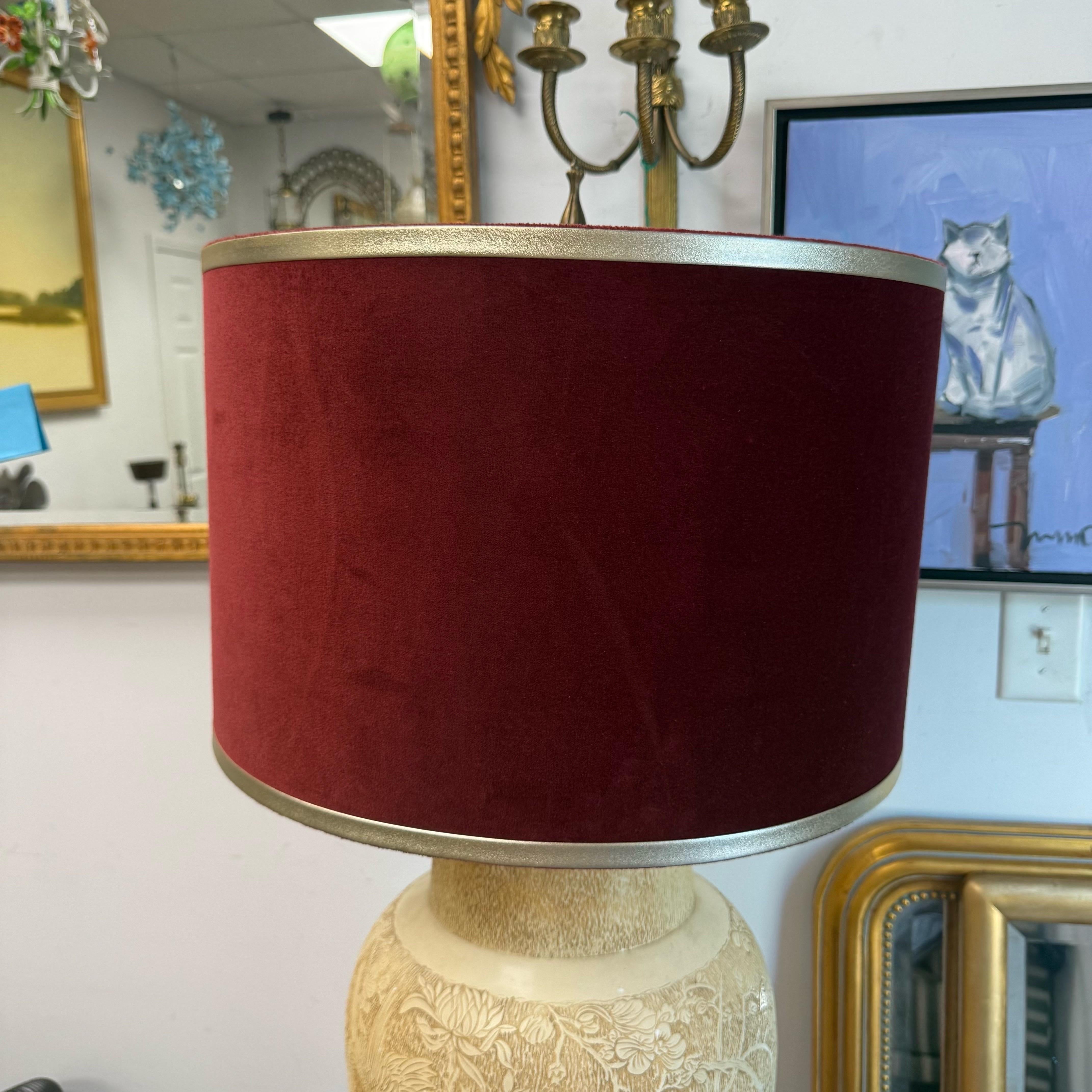 Metal 1960s F.A.I.P. Chinoiserie Table Lamp With New Shade For Sale