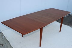 1960's Falster Møbelfabrik Teak Dining Table With Two Hidden Leaves