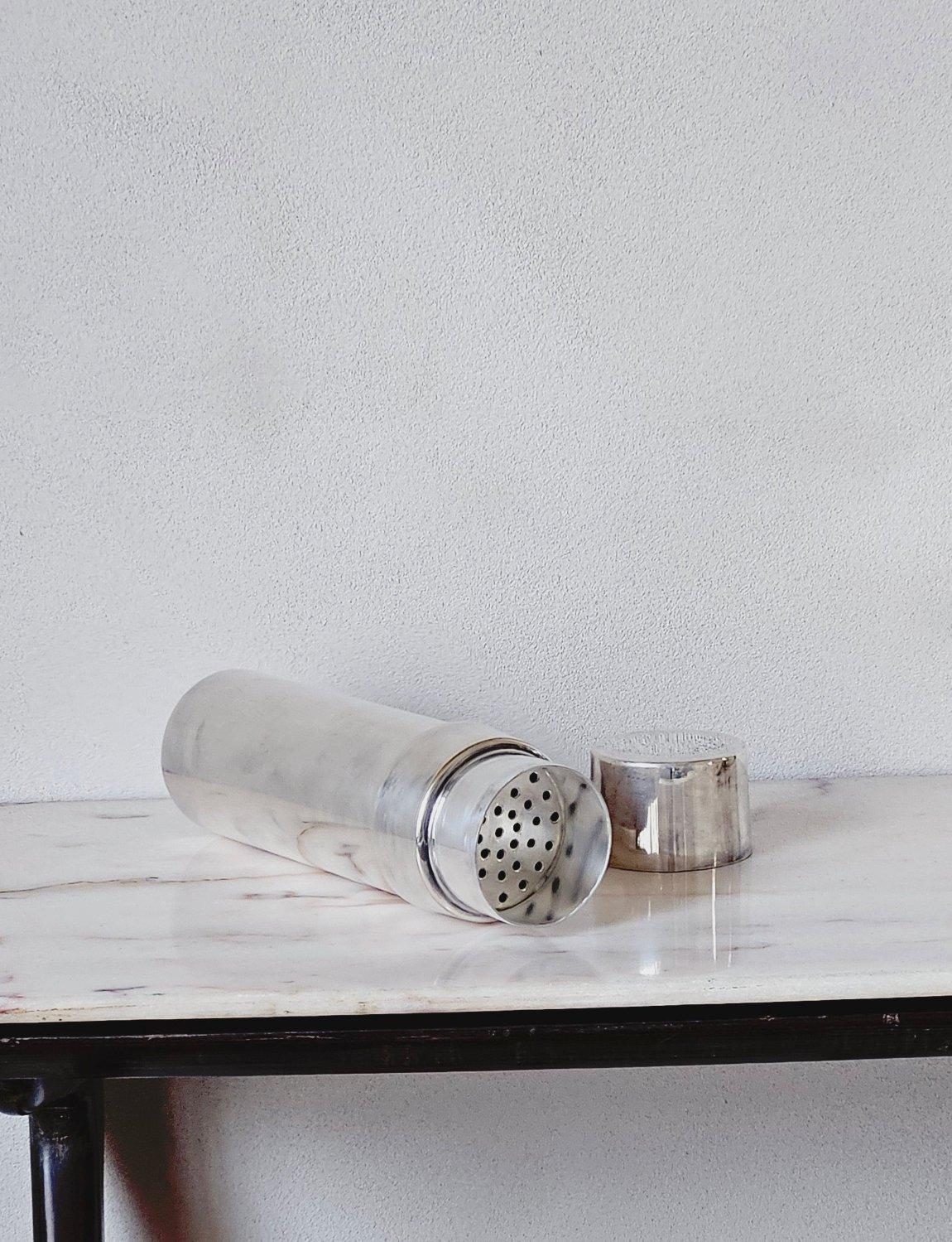 Coctelera y enfriador de vino FAOAL de plata de los años 60 hecho a mano Silver