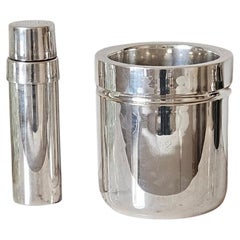 Coctelera y enfriador de vino FAOAL de plata de los años 60 hecho a mano