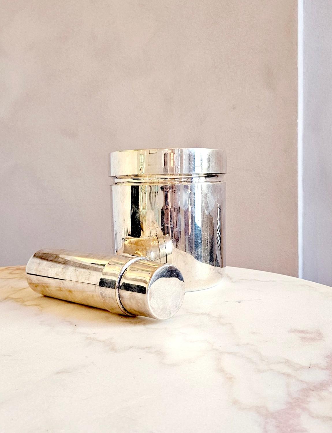 Mid-20th Century 1960s FAOAL Silver Handmade Cocktail Shaker For Sale