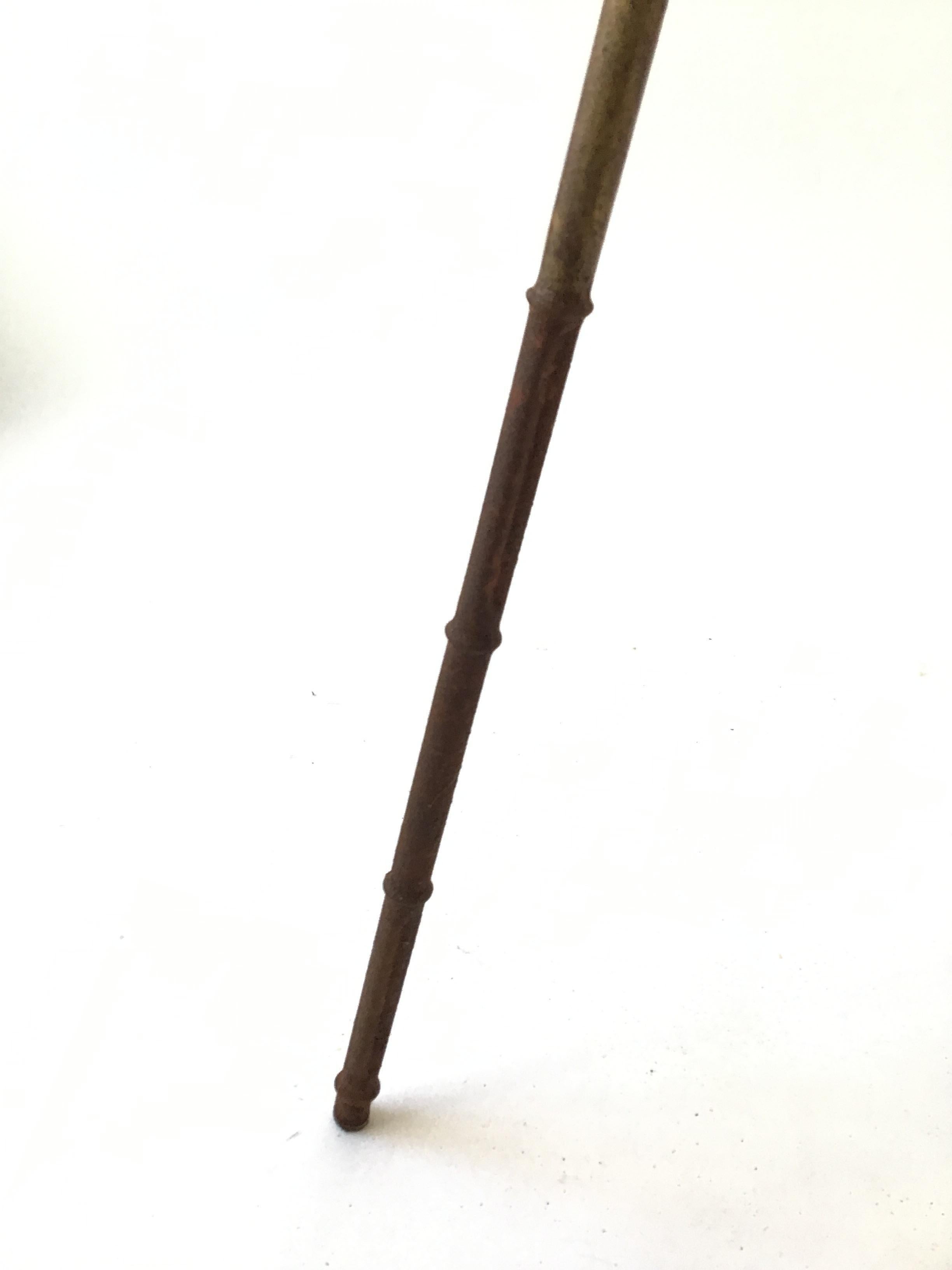 1960s Faux Bamboo Gilt Iron Easel For Sale 5