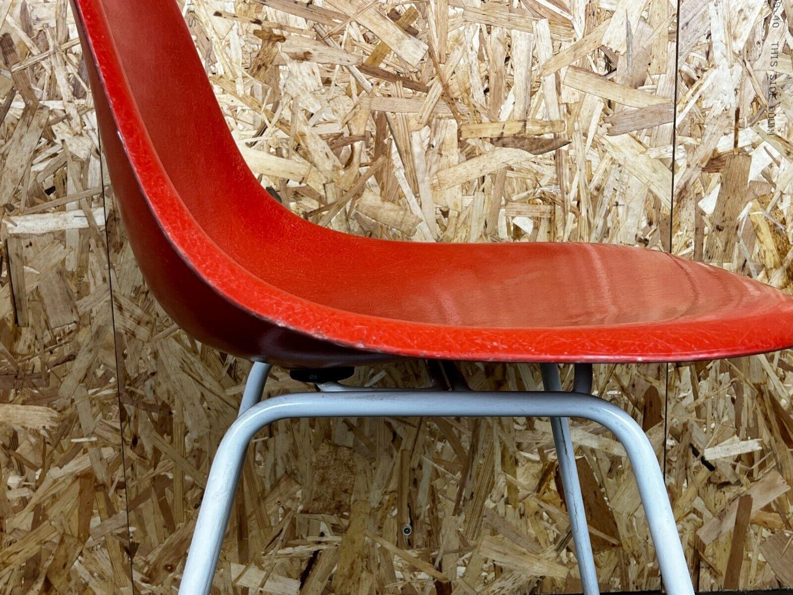 Mid-20th Century 1960's Fiberglass Chair DSX Charles & Ray Eames Herman Miller H-Base Design