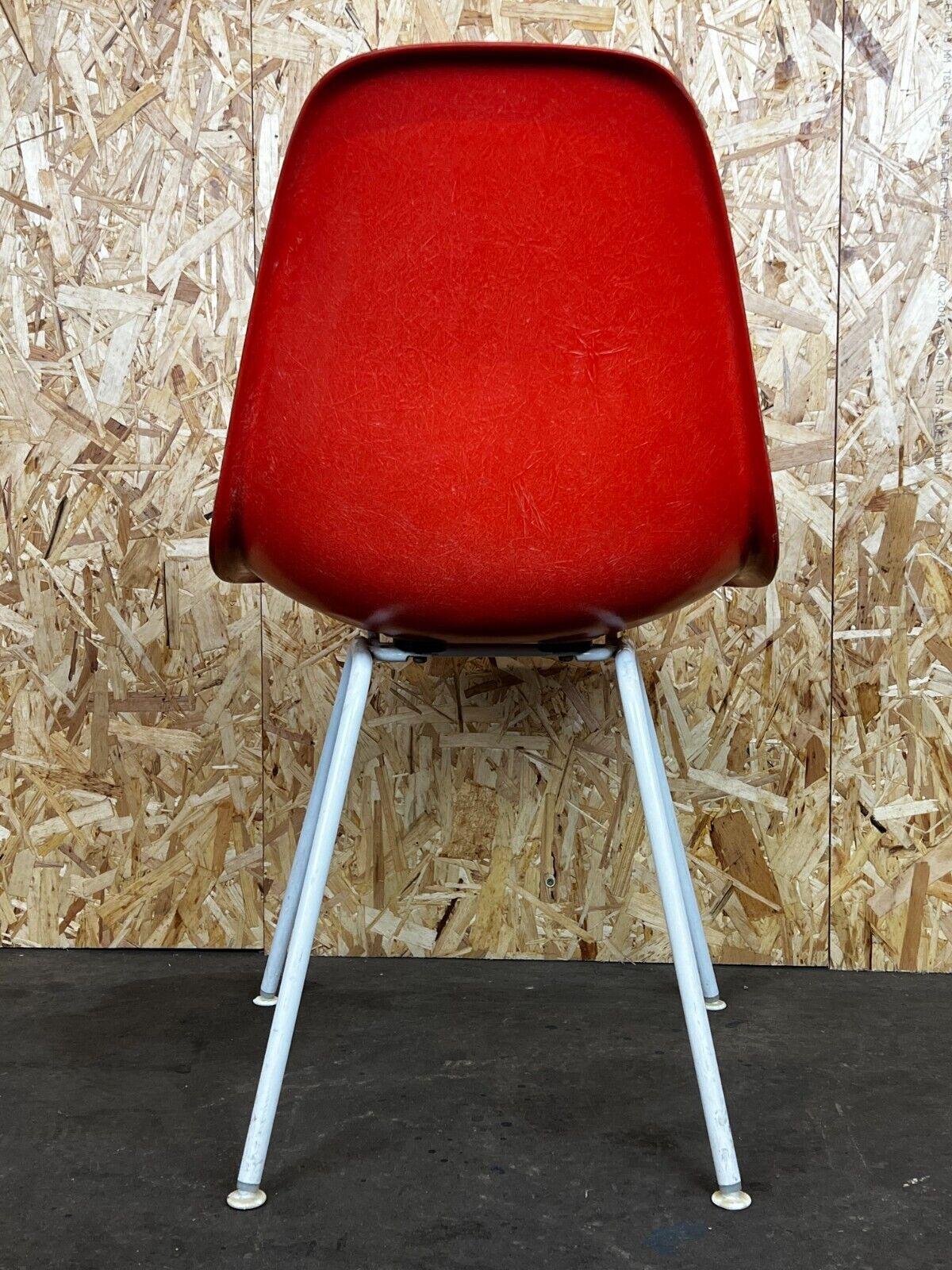 Metal 1960's Fiberglass Chair DSX Charles & Ray Eames Herman Miller H-Base Design For Sale