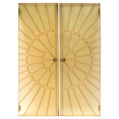 Porte doppie in fibra di vetro degli anni '60