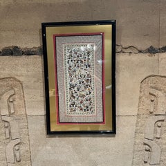 1960s Fine Chinese Silk Art Embroidered Tapestry Panel