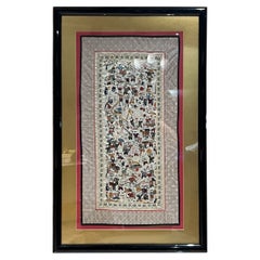 1960s Fine Chinese Silk Art Embroidered Tapestry Panel