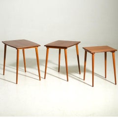 1960s Fine Nest of Tables in Teakwood, Danish Architect