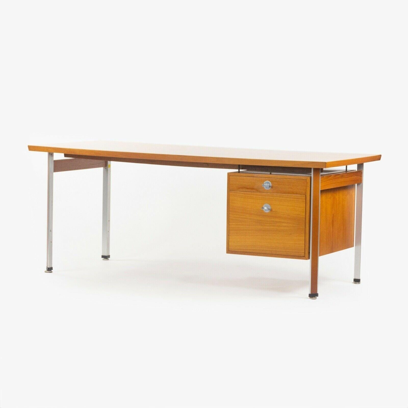 Modern 1960s Finn Juhl France & Son Technocrat Desk Model 963 in Teak Made in Denmark For Sale
