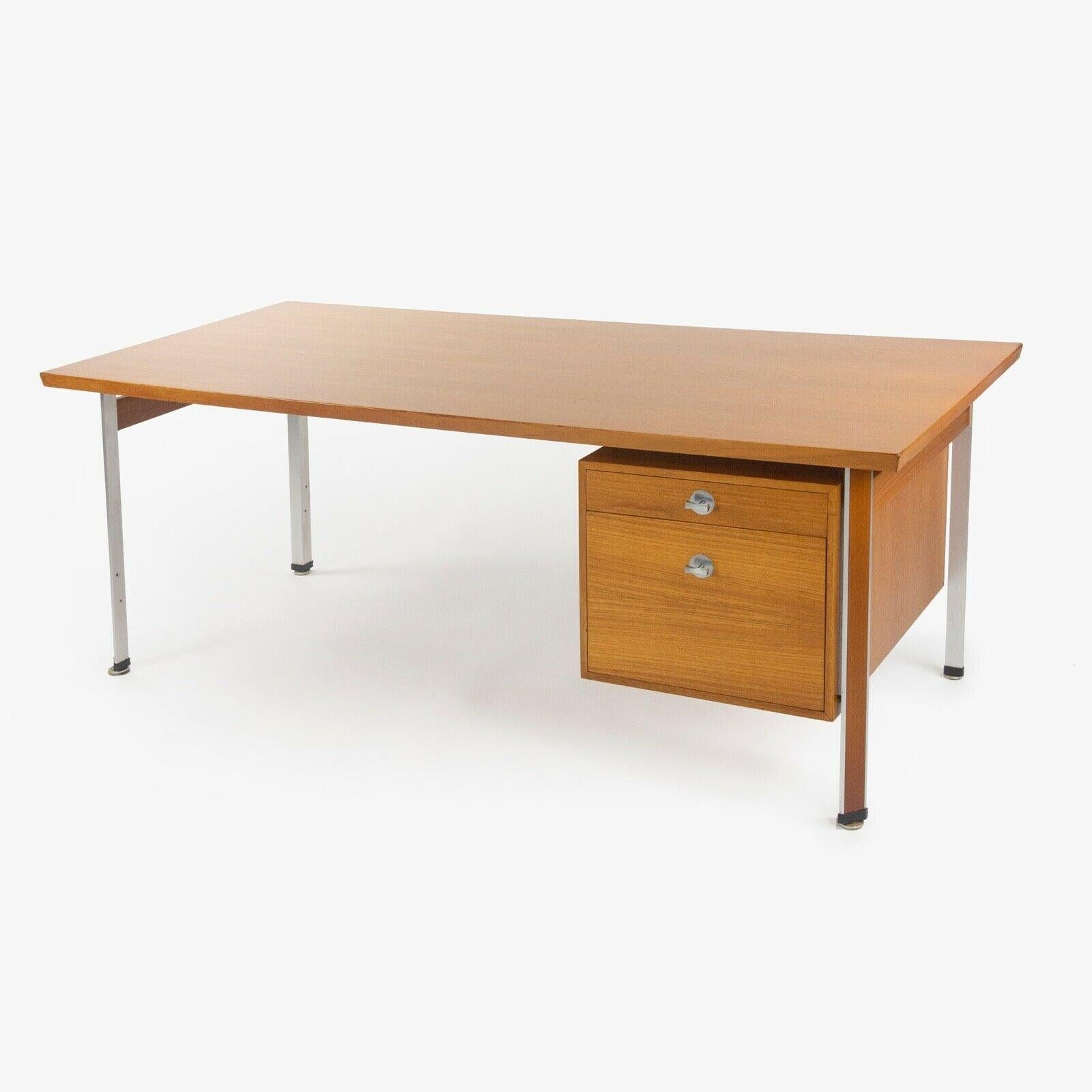 Danish 1960s Finn Juhl France & Son Technocrat Desk Model 963 in Teak Made in Denmark For Sale
