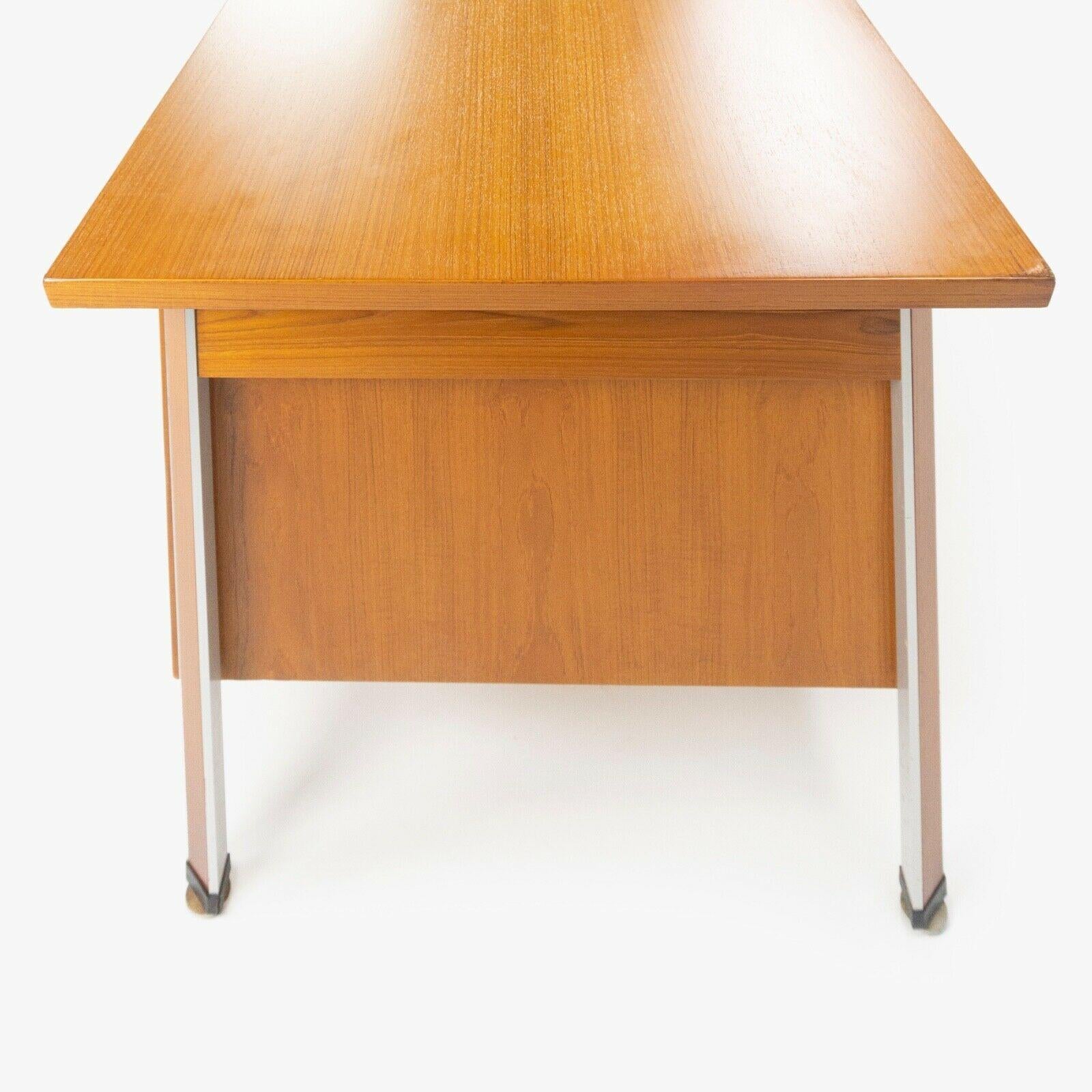 Mid-20th Century 1960s Finn Juhl France & Son Technocrat Desk Model 963 in Teak Made in Denmark For Sale